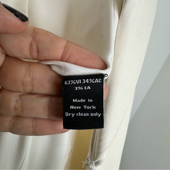 Brandon Maxwell Layered Lapel Suiting Jacket in Ivory - Picture 10 of 14